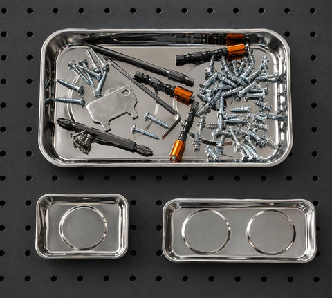 GripMag stainless steel magnetic parts trays