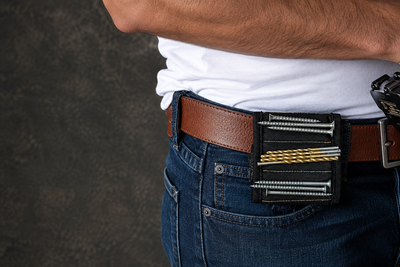 GripMag magnetic wristband in use