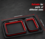 GripMag 3-piece foldable silicone parts tray set in use
