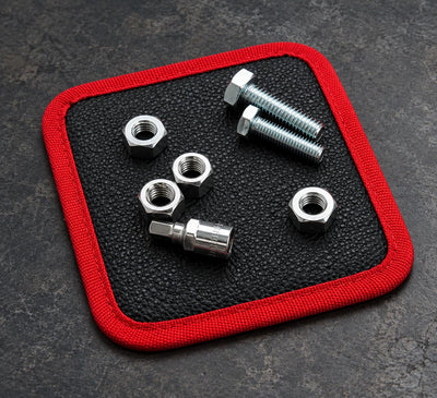 GripMag leather magnetic mat holding screws and small hardware