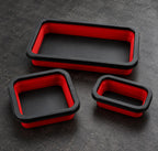 GripMag 3-piece foldable silicone parts tray set