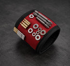 GripMag magnetic wristband in red