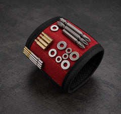 GripMag magnetic wristband in red