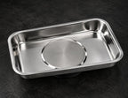 GripMag stainless steel magnetic parts tray, small