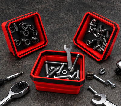 GripMag single foldable silicone parts tray