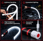 GripMag flexible LED work light bent into shape